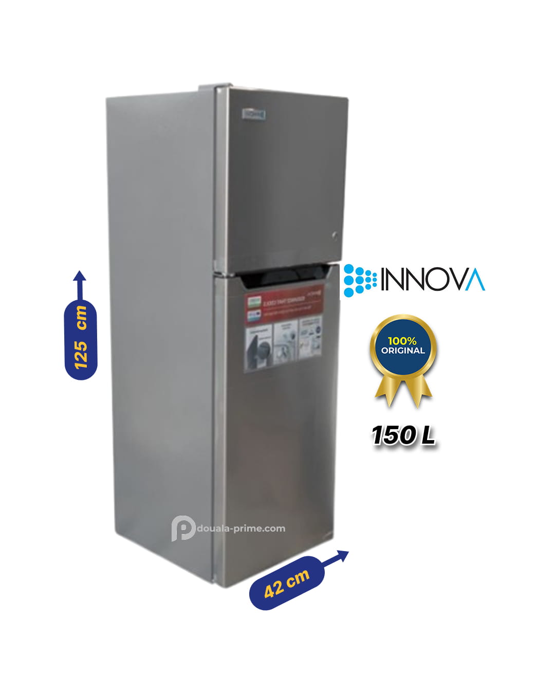 REFRIGERATEUR DOUBLE BATTANT INNOVA  IN-175  150L