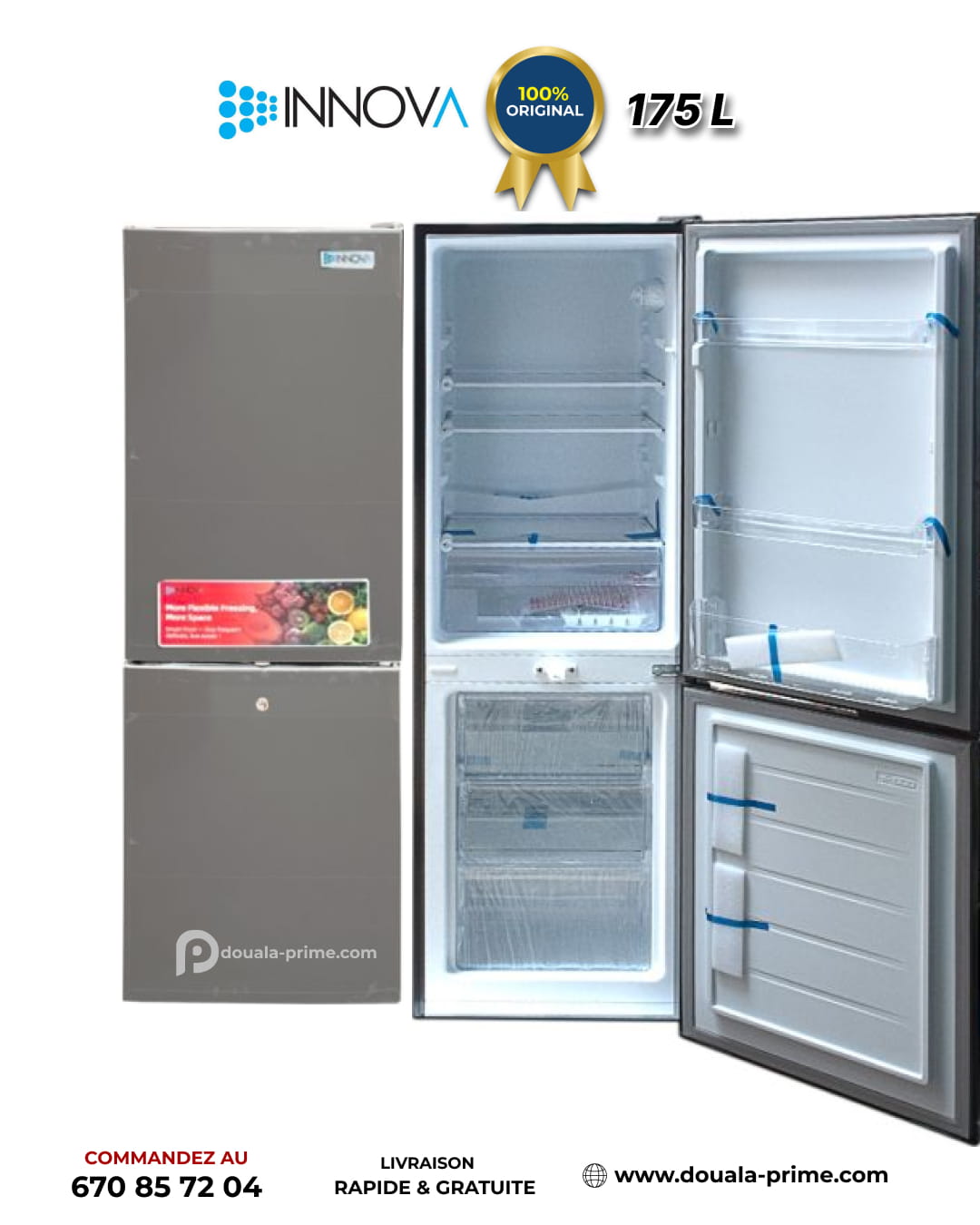 REFRIGERATEUR COMBINE INNOVA IN-241 175L