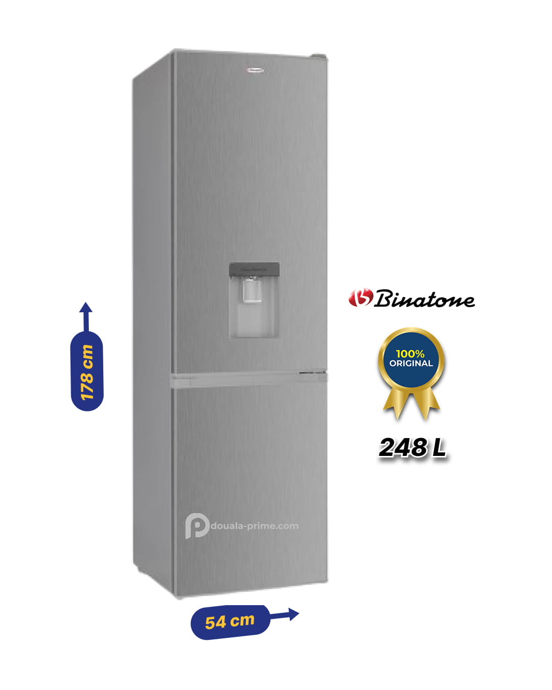 REFRIGERATEUR COMBINE BINATONE  FR-305C 248L