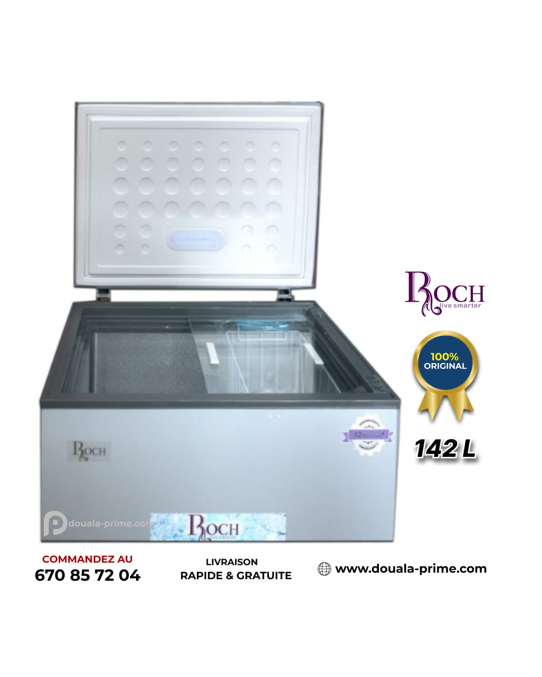 CONGELATEUR COFFRE ROCH RCF-180-B 142L