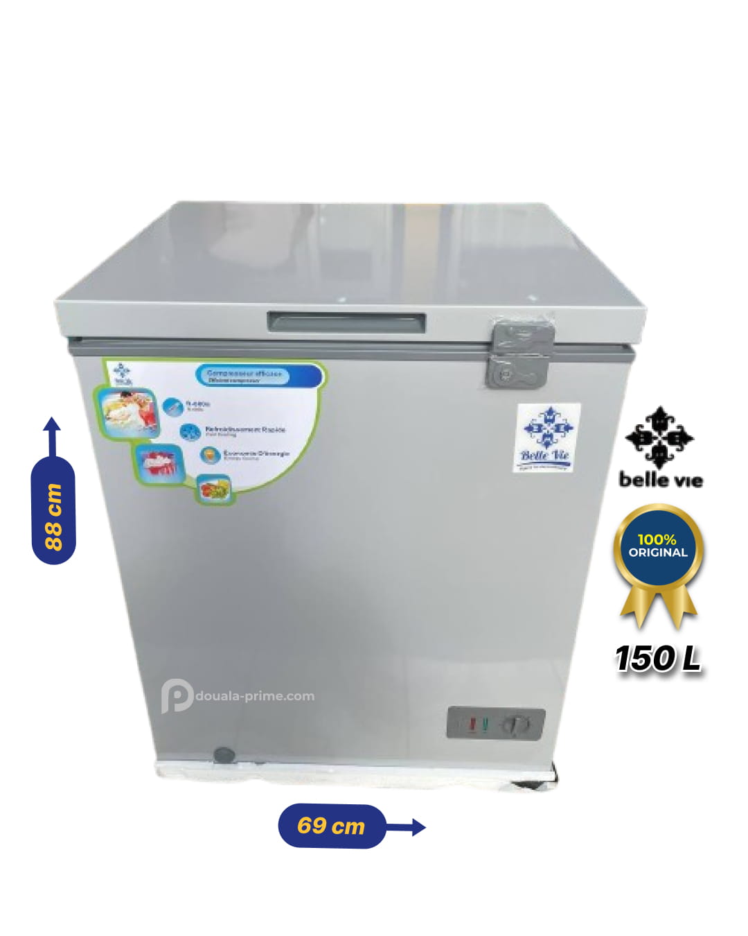 Congelateur Coffre Belle Vie - BVC-219 - 150L - Gris