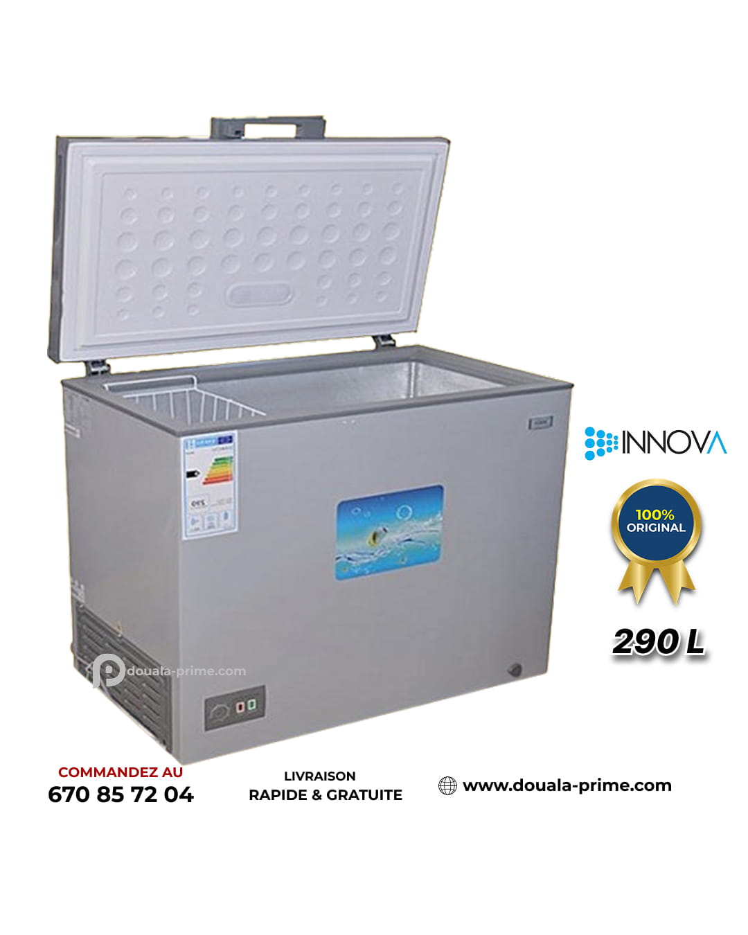 CONGELATEUR COFFRE INNOVA IN-499 290L