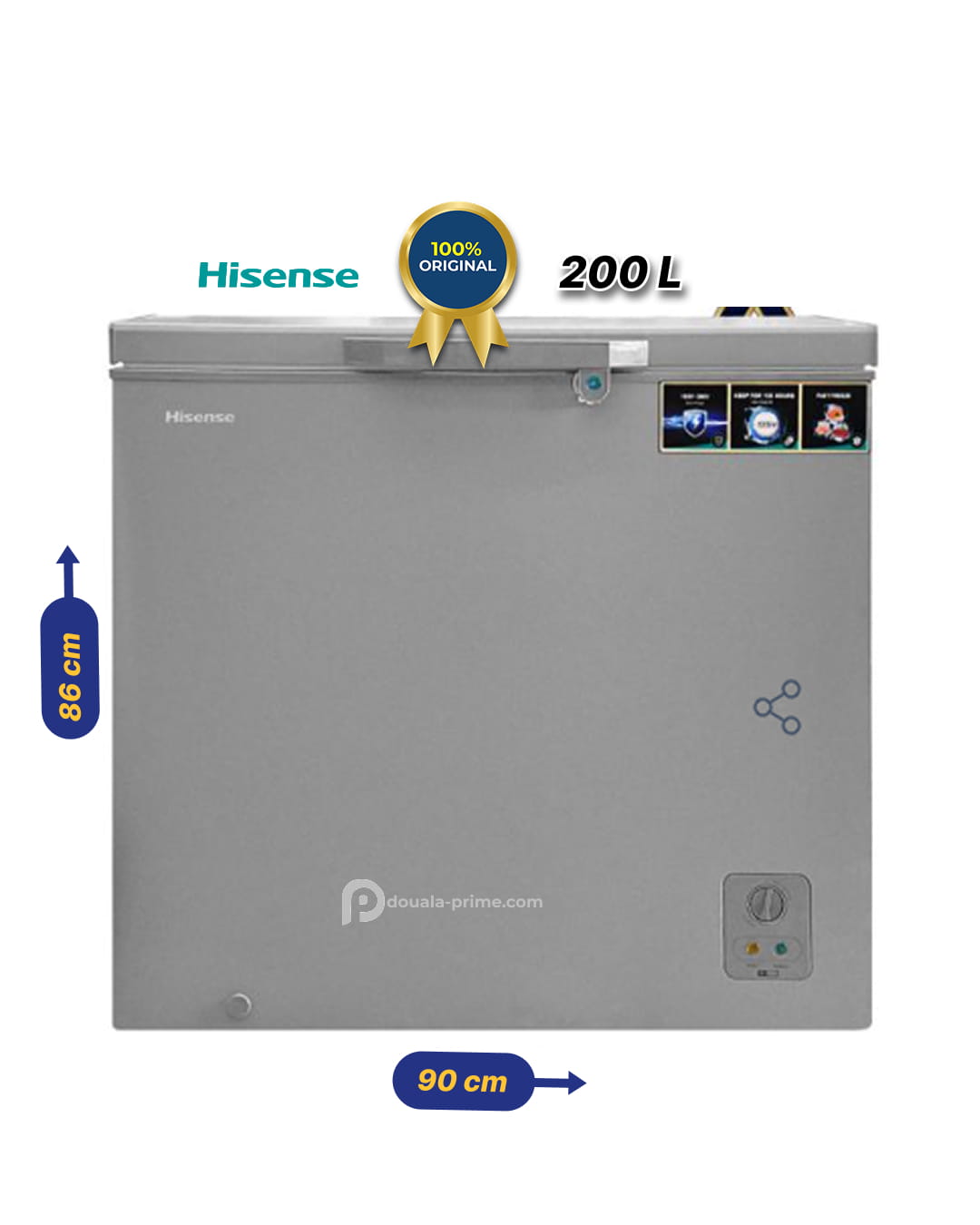 Congélateur coffre Hisense - FC330DD4SA - 200L