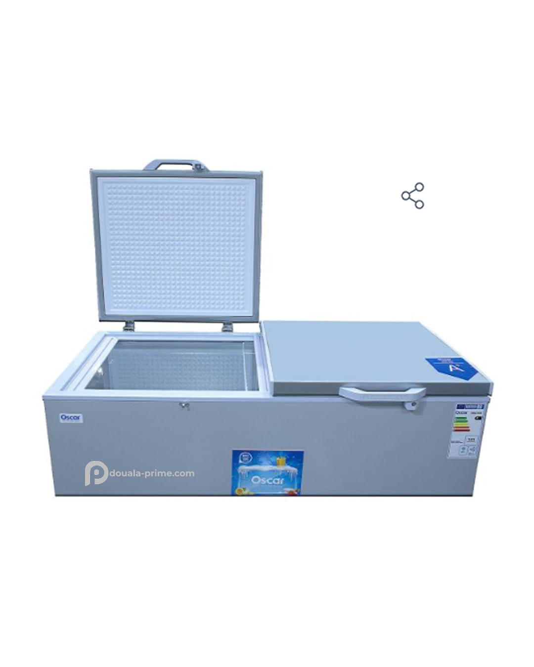 Congélateur Coffre - OSCAR - OSC-550 - 500 Litres - A+ - Gris