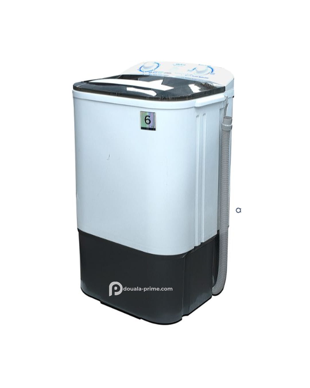 Machine à laver semi‑automatique MIDEA 6 Kg – MTT 60‑WP 2403 – Cuve unique – Chargement par le haut – Blanc
