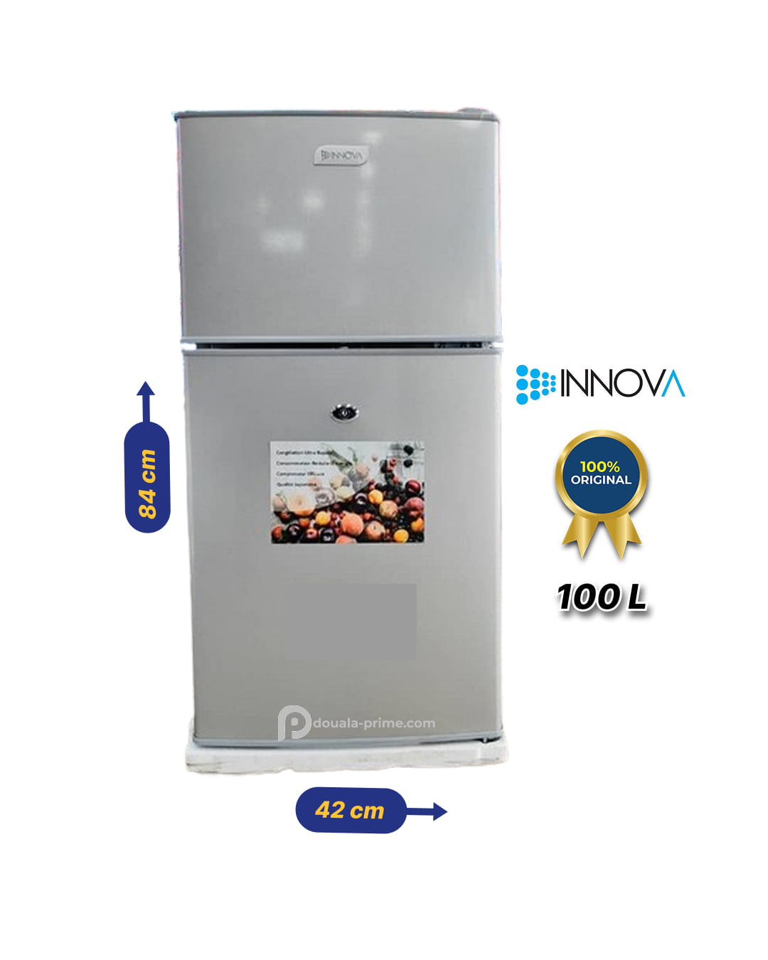 REFRIGERATEUR DOUBLE BATTANT INNOVA  IN-130  100L