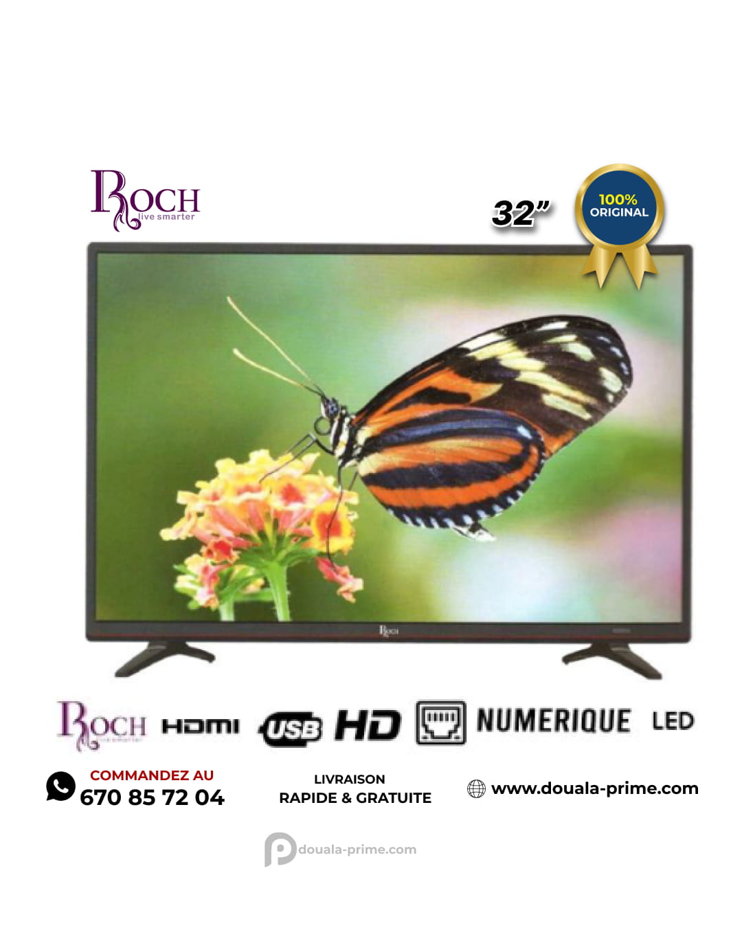 TV  ROCH NUMERIQUE 32 pouces