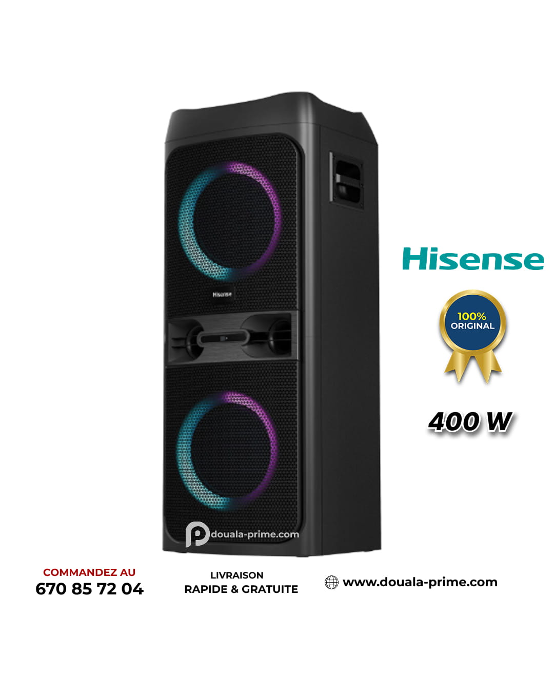 Speaker Party Hisense HP300 | Enceinte DJ 400 W