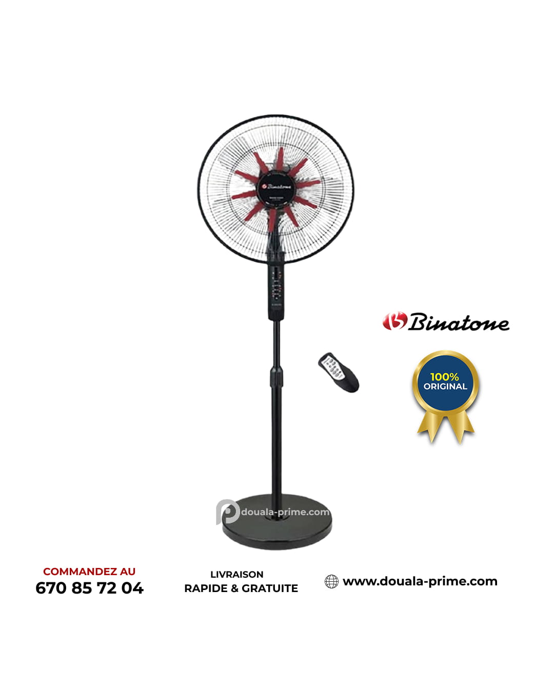 VENTILATEUR SUR PIED BINATONE SOLIDE