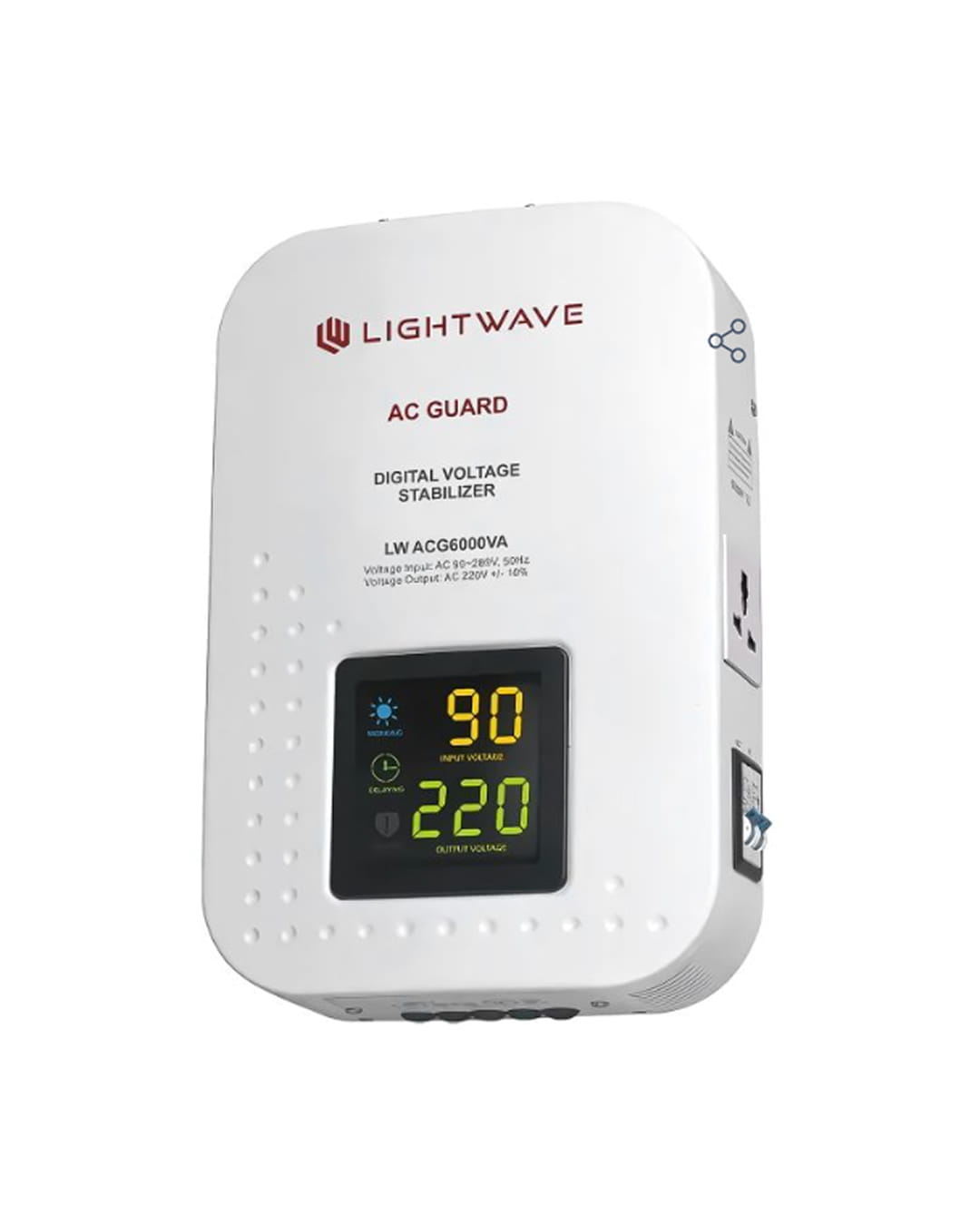 Régulateur de tension mural - LIGTHWAVE - 6000VA - 6000VA-ACG6000