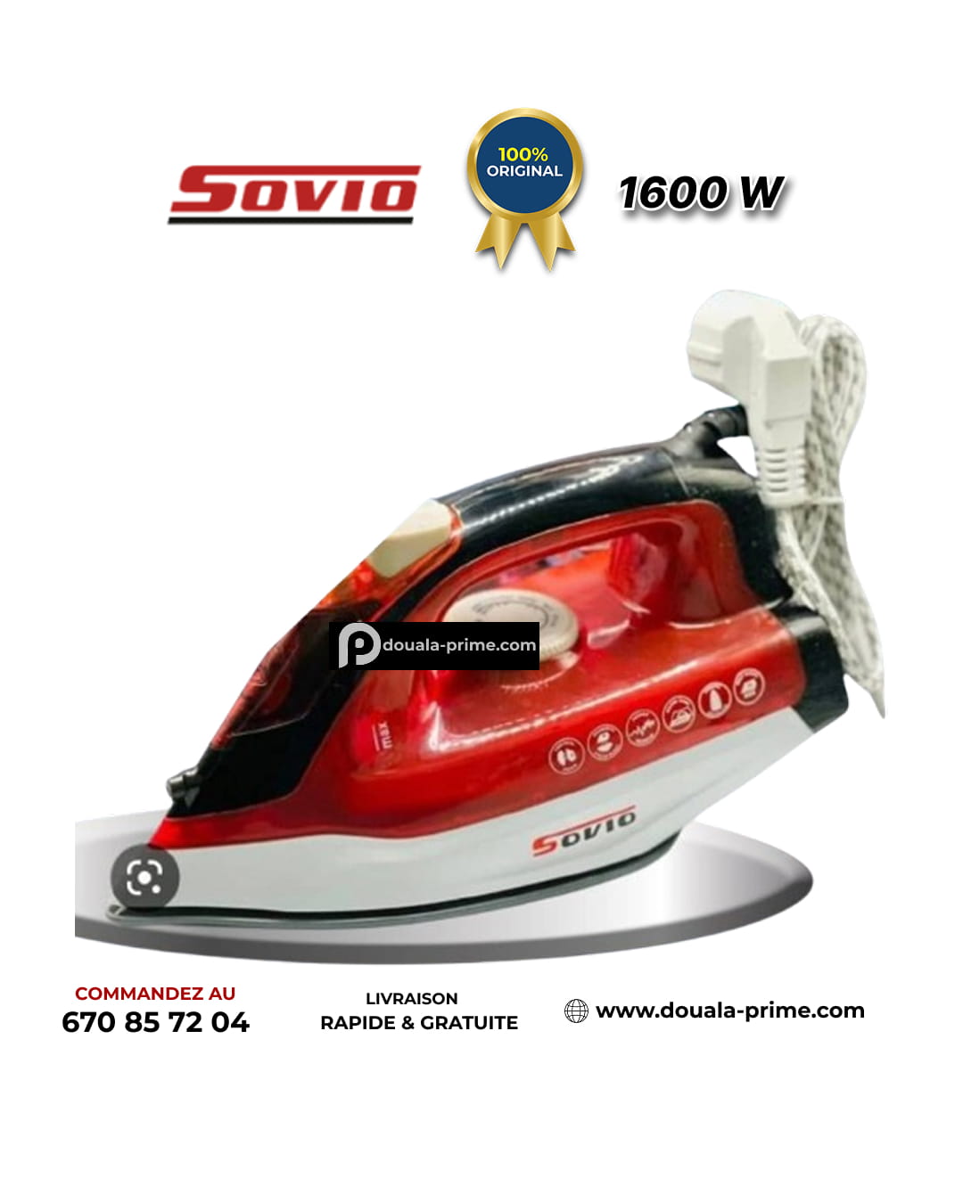 FER A VAPEUR SOVIO 505 1600W