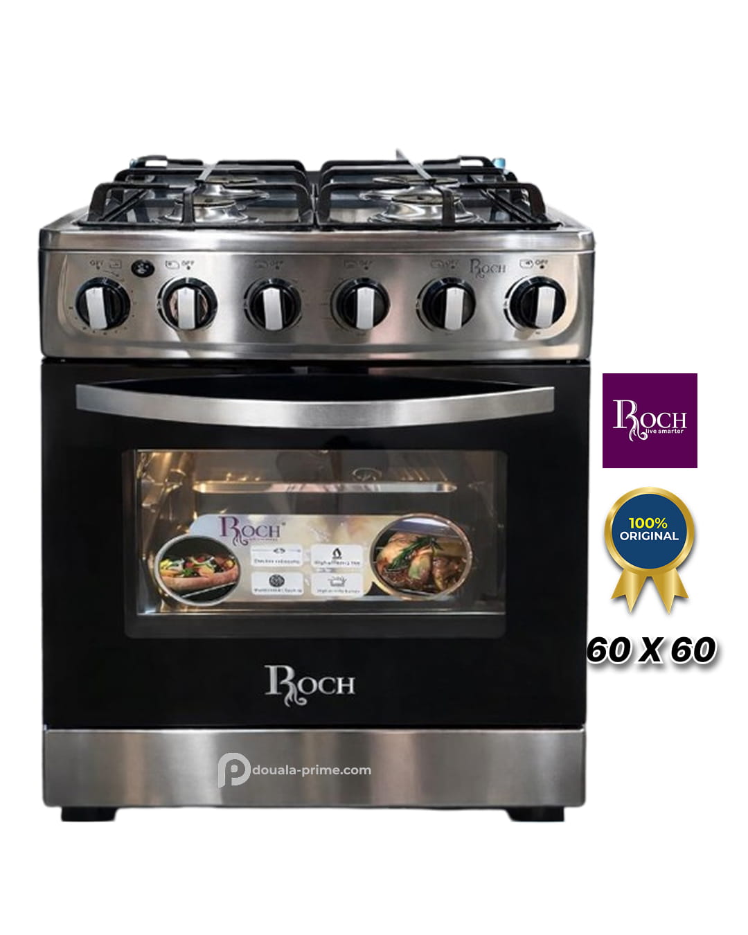 CUISINIERE AUTOMATIQUE ROCH  60 X 60 - Argent