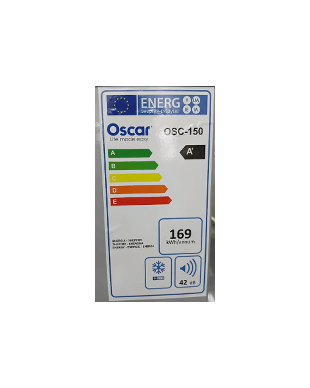 CONGELATEUR COFFRE OSCAR OSC-150 100L CLASSE A+